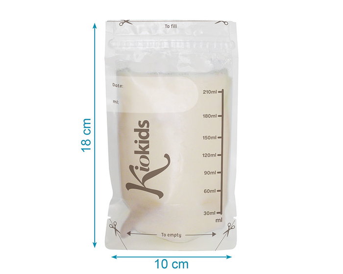 KioKids Bolsas de Almacenamiento de Leche Materna 25 Unidades