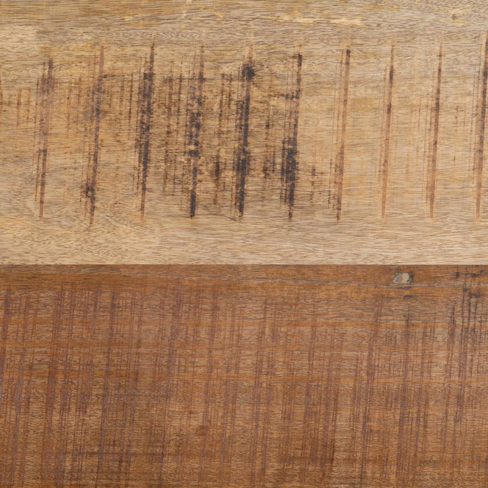 Mesa Comedor Natural-Negro Madera-Hierro 240 X 100 X 79 cm