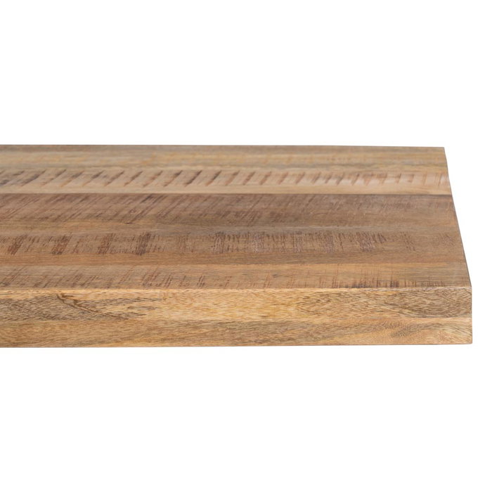 Mesa Comedor Natural-Negro Madera-Hierro 240 X 100 X 79 cm