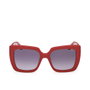 Guess Gafas GU7889 69B 140 mm Gafas de Sol Mujer Cuadradas Burdeos Brillante Humo Degradado
