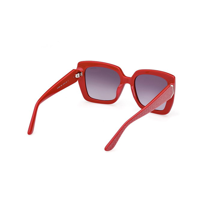 Guess Gafas GU7889 69B 140 mm Gafas de Sol Mujer Cuadradas Burdeos Brillante Humo Degradado
