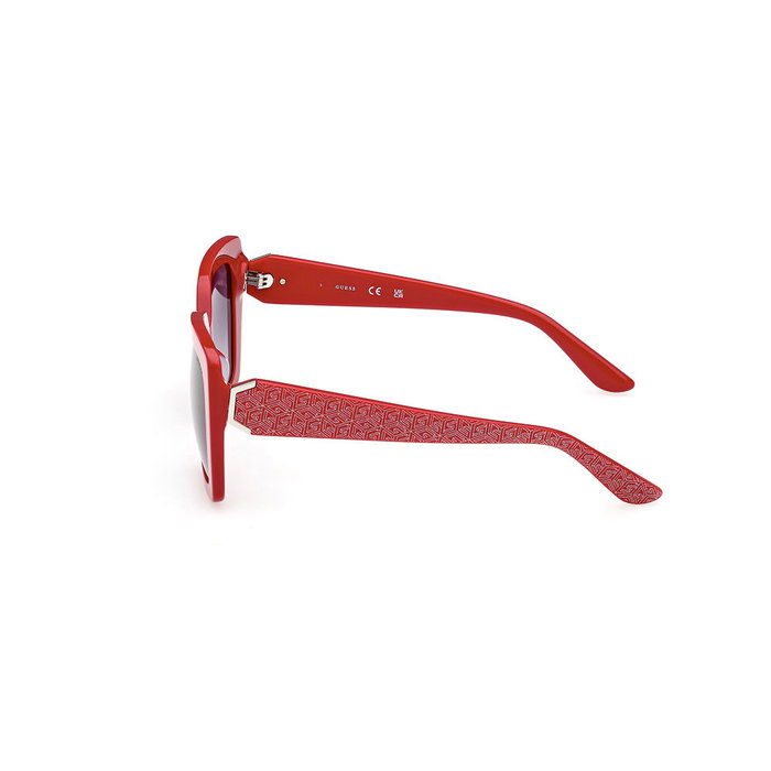 Guess Gafas GU7889 69B 140 mm Gafas de Sol Mujer Cuadradas Burdeos Brillante Humo Degradado