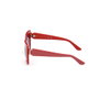 Guess Gafas GU7889 69B 140 mm Gafas de Sol Mujer Cuadradas Burdeos Brillante Humo Degradado