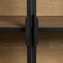 Ixia Vitrina Negro-Natural DM-Metal 150 x 38 x 80 cm
