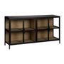 Ixia Vitrina Negro-Natural DM-Metal 150 x 38 x 80 cm