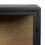 Ixia Vitrina Negro-Natural DM-Metal 150 x 38 x 80 cm