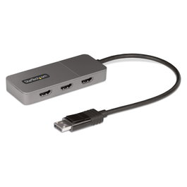 StarTech.com Hub MST 3 Puertos DisplayPort a 3 HDMI 4K60Hz DP 1.4 Multimonitor Alimentado por USB Solo Windows