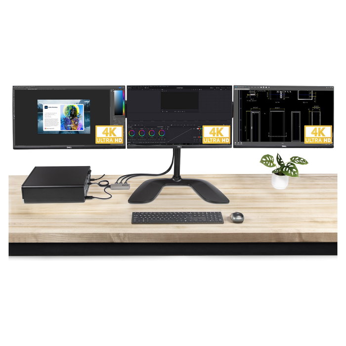 StarTech.com Hub MST 3 Puertos DisplayPort a 3 HDMI 4K60Hz DP 1.4 Multimonitor Alimentado por USB Solo Windows StarTech.com Hub MST 3 Puertos DisplayPort a 3 HDMI 4K60Hz DP 1.4 Multimonitor Alimentado por USB Solo Windows