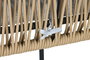 DKD Home Decor Taburete de Acero y Poliéster Gris 59x58x100 cm