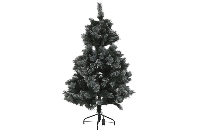 DKD Home Decor Árbol Navidad Moderna White dust Nevado Verde 100 x 100 x 150 cm LED 200 Leds
