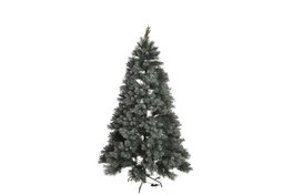 DKD Home Decor Árbol Navidad Moderna White dust Nevado Verde 100 x 100 x 150 cm LED 200 Leds