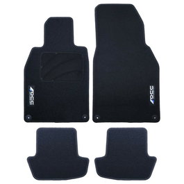 Set de Alfombrillas para Coche OCC Motorsport OCCPS0014LOG Negro Porsche 911 992 Terciopelo 5 Piezas
