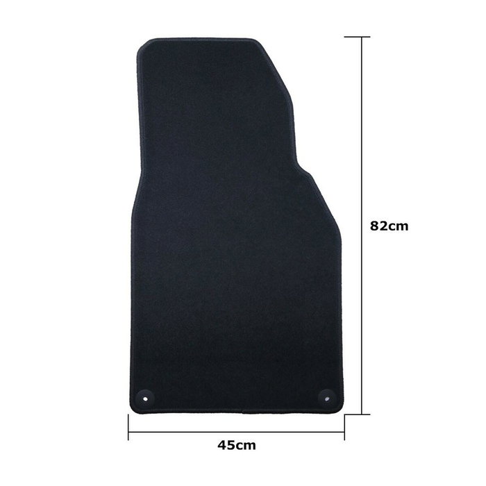 Set de Alfombrillas para Coche OCC Motorsport OCCPS0014LOG Negro Porsche 911 992 Terciopelo 5 Piezas