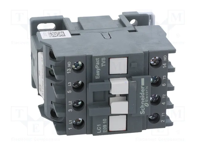 SCHNEIDER ELECTRIC LC1E0910P7 Easy TeSys Contactor 3-polar 9A 230VAC