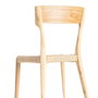 Silla Natural-Beige Madera 46 X 50 X 81 cm (Set de 2)