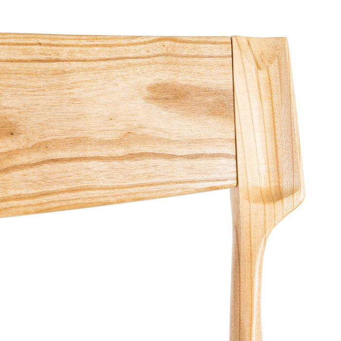 Silla Natural-Beige Madera 46 X 50 X 81 cm (Set de 2)