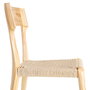 Silla Natural-Beige Madera 46 X 50 X 81 cm (Set de 2)
