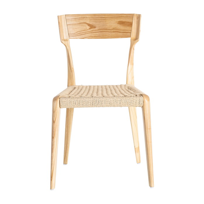 Silla Natural-Beige Madera 46 X 50 X 81 cm (Set de 2)