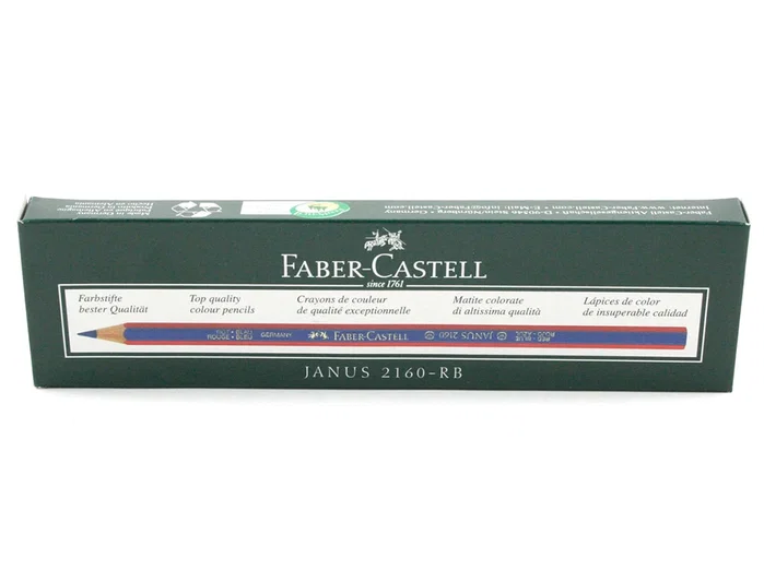 Faber-Castell Lápiz bicolor 2160 trazo 3,3mm rojo-azul