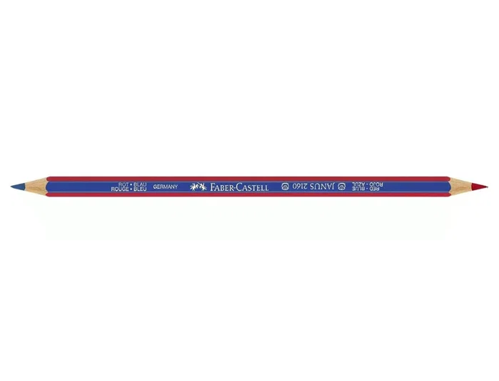 Faber-Castell Lápiz bicolor 2160 trazo 3,3mm rojo-azul