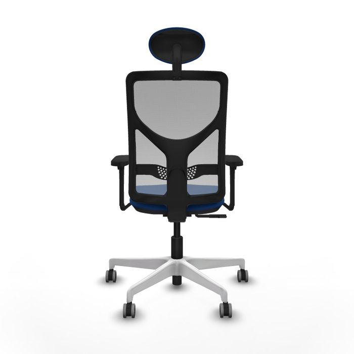 PIQUERAS Y CRESPO Silla de oficina Motilla Azul y Gris