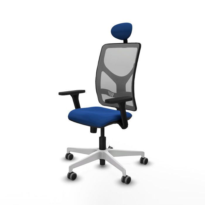 PIQUERAS Y CRESPO Silla de oficina Motilla Azul y Gris