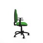 Silla de oficina Algarra con mecanismo Contacto permanente básico tapizada con Tela color Verde. Equipada con Base poliamida negra, Brazos 1D y Ruedas autofrenantes
