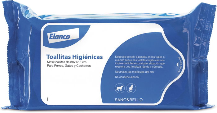Elanco Sano & Bello Maxi-Toallitas Limpiadoras para Mascotas Elanco Sano & Bello Maxi-Toallitas Limpiadoras para Mascotas