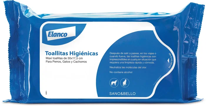 Elanco Sano & Bello Maxi-Toallitas Limpiadoras para Mascotas Elanco Sano & Bello Maxi-Toallitas Limpiadoras para Mascotas
