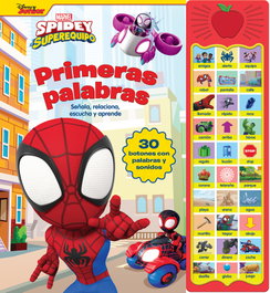 PI KIDS Primeras palabras Spidey 30 botones con voz y sonidos