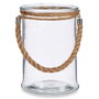 Portavelas Transparente Vidrio Hierba marina 14,5 x 21 x 14,5 cm (6 Unidades)