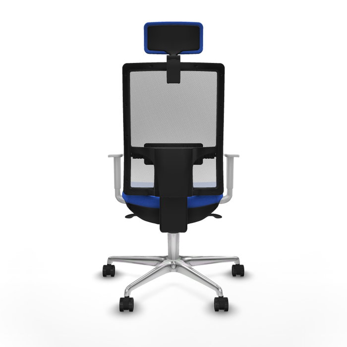 PIQUERAS Y CRESPO Silla de oficina Horna con mecanismo Sincro, Azul y Blanco PIQUERAS Y CRESPO Silla de oficina Horna con mecanismo Sincro, Azul y Blanco