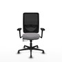 PIQUERAS Y CRESPO Silla de oficina Zulema con mecanismo Sincro/Traslack Gris y Negro