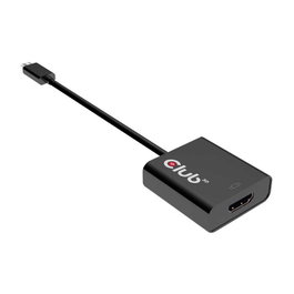 Club 3D Adaptador USB 3.1 Tipo C a HDMI 2.0 Activo Macho a Hembra 4K UHD HDR 60Hz 0.15m