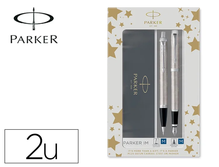 Parker IM Essential Acero CT Juego de Bolígrafo y Pluma Parker IM Essential Acero CT Juego de Bolígrafo y Pluma