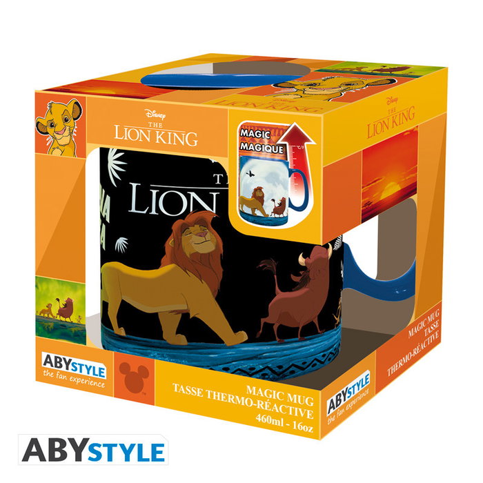 ABYstyle Taza Térmica Disney El Rey León 460ml con Ilustración Cambiante al Calor