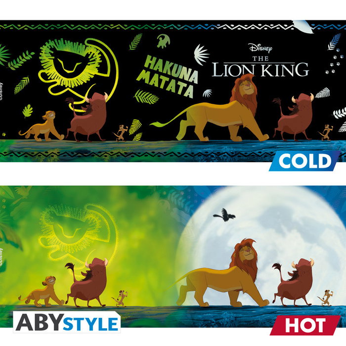 ABYstyle Taza Térmica Disney El Rey León 460ml con Ilustración Cambiante al Calor
