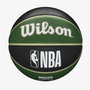 Balón de Baloncesto Wilson NBA Team Tribute Milwakee 7 Verde Caucho (Talla 7)