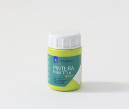 La Pajarita 208122 Pintura para Tela, Verde y Amarillo, 35 ml, 1 Pieza