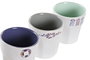 DKD Home Decor Café Set Mediterraneo Azul Blanco Gres Set 6 Piezas 90 ml Apto Microondas y Lavavajillas 14.6 x 6 x 20 cm