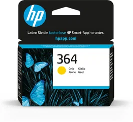 HP Original 364 Cartucho de tinta amarillo - Rendimiento estándar, 300 páginas