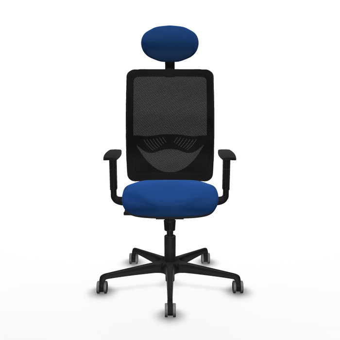 PIQUERAS Y CRESPO Silla de oficina Zulema con mecanismo Sincro, Azul y Negro PIQUERAS Y CRESPO Silla de oficina Zulema con mecanismo Sincro, Azul y Negro