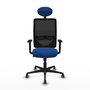 PIQUERAS Y CRESPO Silla de oficina Zulema con mecanismo Sincro, Azul y Negro