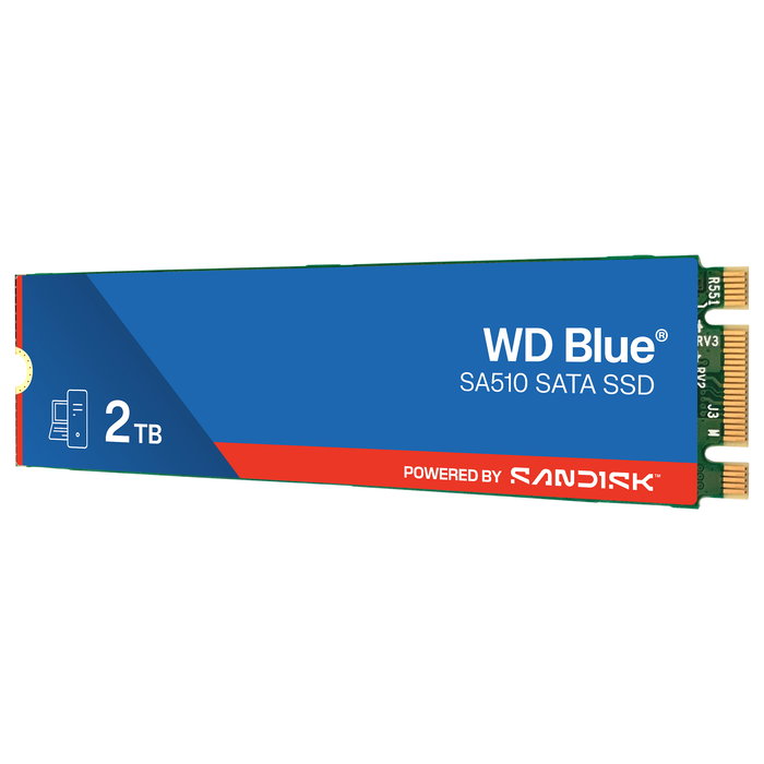 Western Digital WD SA510 2TB SSD Blue SATA3 M.2 2280 - 560 MB/s lectura, 510 MB/s escritura - 6 Gbit/s