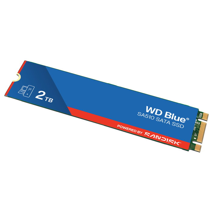 Western Digital WD SA510 2TB SSD Blue SATA3 M.2 2280 - 560 MB/s lectura, 510 MB/s escritura - 6 Gbit/s