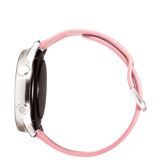 Celly WBANDUNISIL20BP Correa de Silicona Universal para Smartwatch, 20mm, Color Rosa Ruborizado