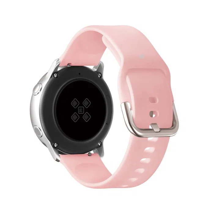 Celly WBANDUNISIL20BP Correa de Silicona Universal para Smartwatch, 20mm, Color Rosa Ruborizado