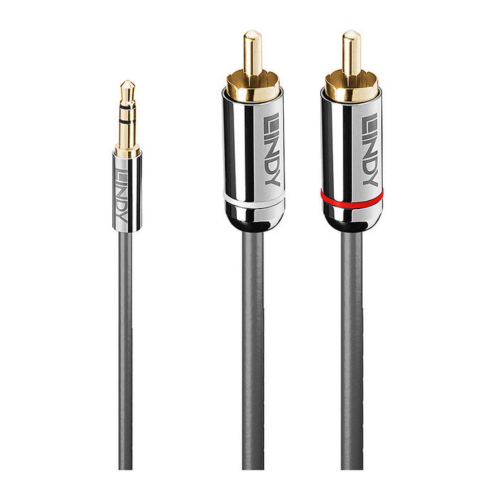 Lindy Cable de Audio Cromo Line 3,5 mm a Phono 10 m Antracita Lindy Cable de Audio Cromo Line 3,5 mm a Phono 10 m Antracita