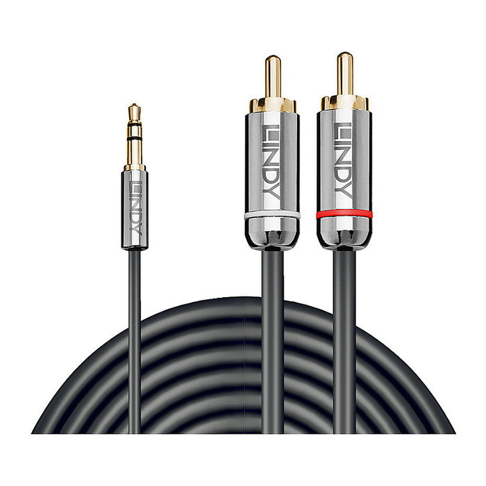 Lindy Cable de Audio Cromo Line 3,5 mm a Phono 10 m Antracita Lindy Cable de Audio Cromo Line 3,5 mm a Phono 10 m Antracita