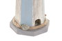 DKD Home Decor Figura Mediterraneo - Faro Decorativo LED, Azul y Blanco, 12 x 38 x 12 cm, Incluye 2 Unidades, Funciona con 2 Baterías AAA